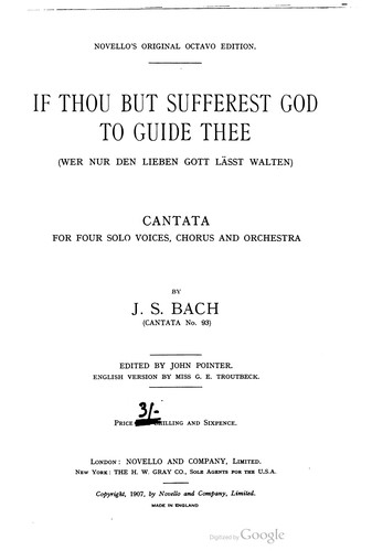 If Thou But Sufferest God To Guide Thee