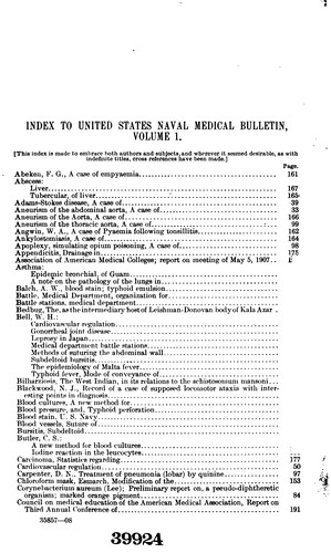United States naval medical bulletin. v. 14, 1920