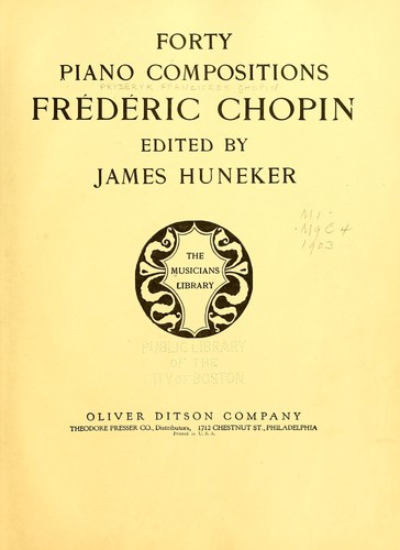Forty piano compositions