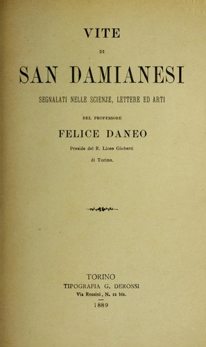 Vite di San Damianesi