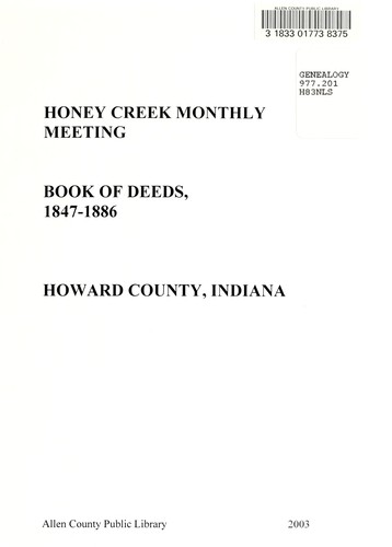 Book of deeds, 1847-1886