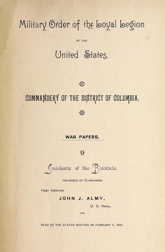 Incidents of the blockade.