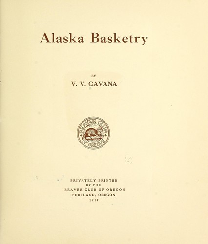 Alaska basketry