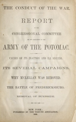 The conduct of the war