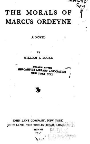 The morals of Marcus Ordeyne