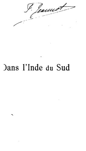 Dans l'Inde du Sud