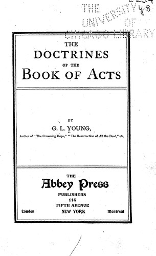 The doctrines of the book of Acts