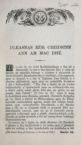 Dleasnas m creidsinn ann am Mac Dh