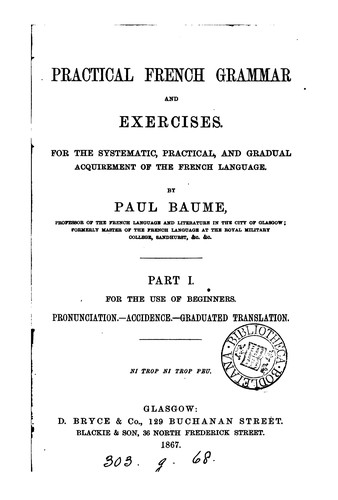 Practical French grammar and exercises