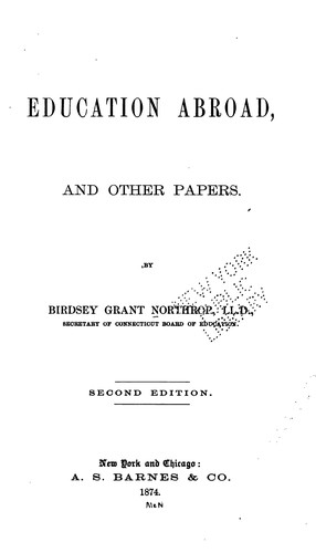 Education Abroad: And Other Papers