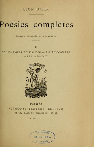 Poésies complètes