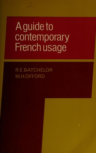 A guide to contemporary French usage