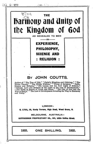 The harmony and unity of the kingdom of God