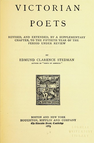 Victorian poets.