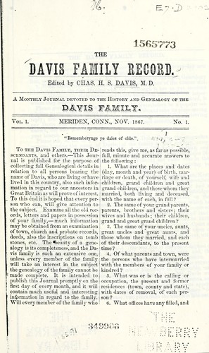 The Davis family record