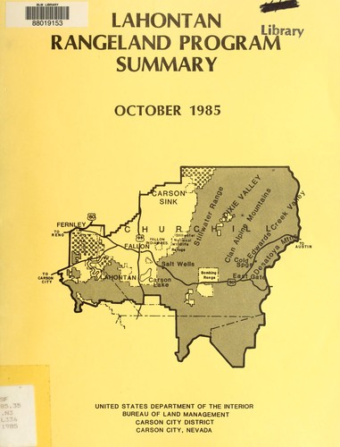 Lahontan rangeland program summary