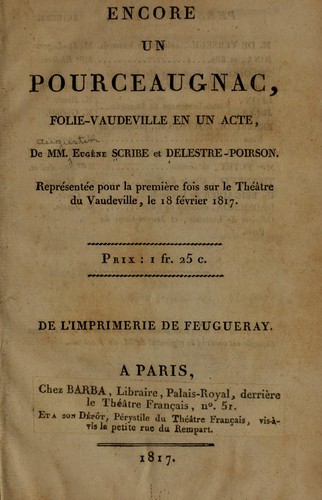 Encore un Pourceaugnac