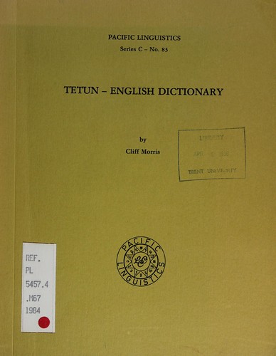 Tetun-English dictionary