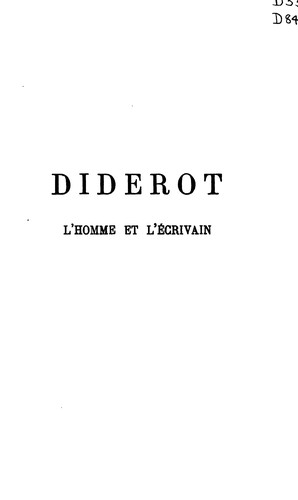 Diderot, l'homme et l'écrivain