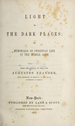 Light in the dark places