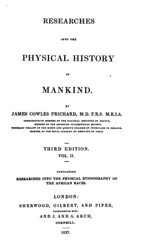 Researches Into the Physical History of Mankind.
