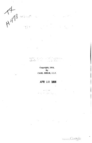 A treatment of the fundamental principles of the law of contract, with digests of cases contained in Keener's and Williston's casebooks.