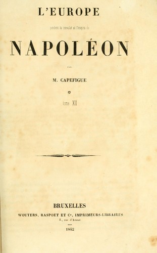 L'Europe pendant de consulat et l'empire de Napoléon