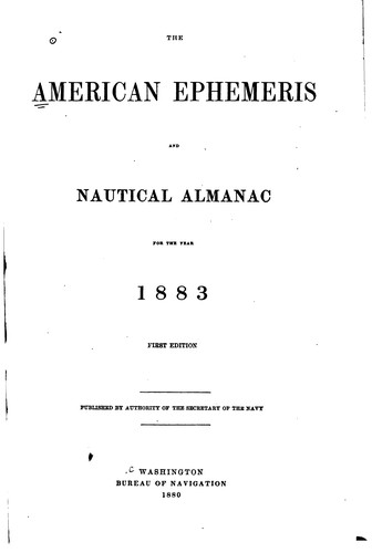 The American Ephemeris and Nautical Almanac