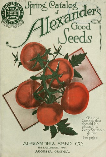 Spring catalog of Alexander's good seeds